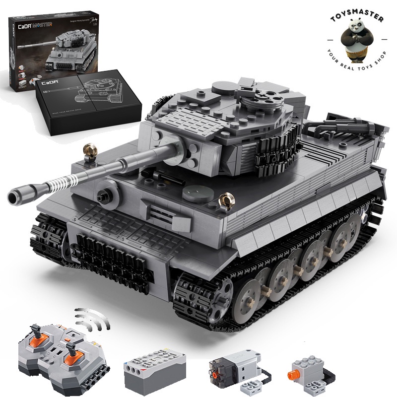 Đồ Chơi Lắp Ráp Xếp Hình Xe Tăng Điều Khiển Từ Xa Mô Hình Tiger Tank ModelC61071 Với 925 Mảnh Ghép