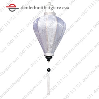 Đèn lồng HỘI AN vải lụa 30cm kiểu củ tỏi 100F30