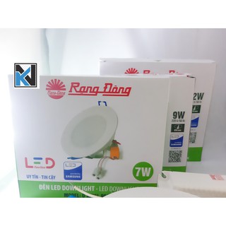 Đèn Led âm trần Downlight Rạng Đông 7W - 9W - 12W