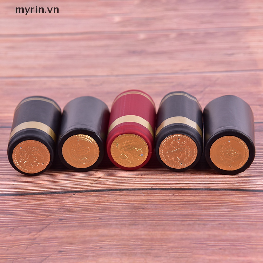 Bộ 10 Vỏ Bọc Chai Rượu Co Nhiệt Bằng Nhựa PVC