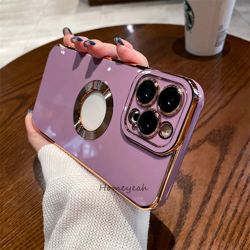 Ốp Điện Thoại Silicon Mềm Chống Sốc Có Khung Bảo Vệ Camera Cho iPhone 14 13 Pro Max 14 Plus