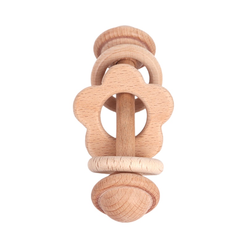 Lục lạc gỗ sồi gặm nướu cho bé