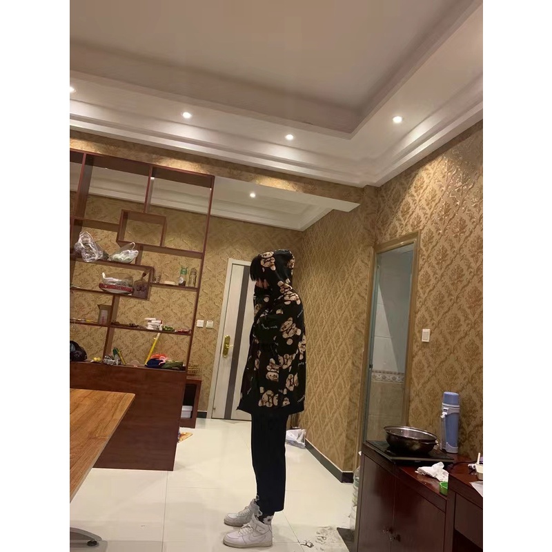 [CÓ SẴN] Áo khoác dài tay nỉ mỏng in hình gấu cá tính Super Bigsize đến 150kg | BigBuy360 - bigbuy360.vn