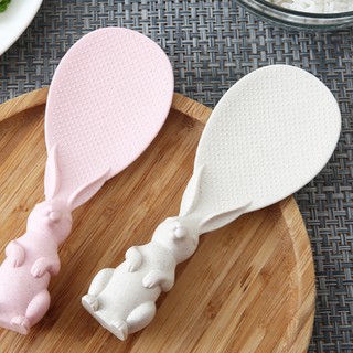 Muỗng Múc Cơm Lúa Mạch Hình Thỏ Xinh Xắn (SP001367 )
