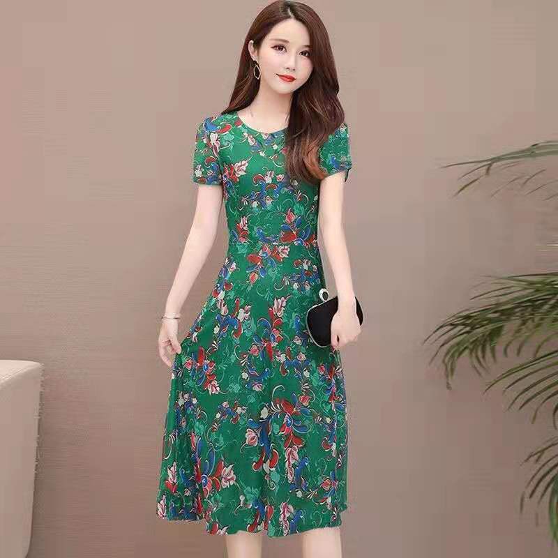 (PE005) VÁY TRUNG NIÊN DÁNG XÒE HỌA TIẾT HOA NỔI BẬT | BigBuy360 - bigbuy360.vn