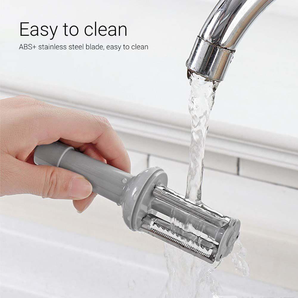 Dụng Cụ Gọt Vỏ Củ Quả 3 Trong 1 Đa Năng Bằng Thép Không Gỉ