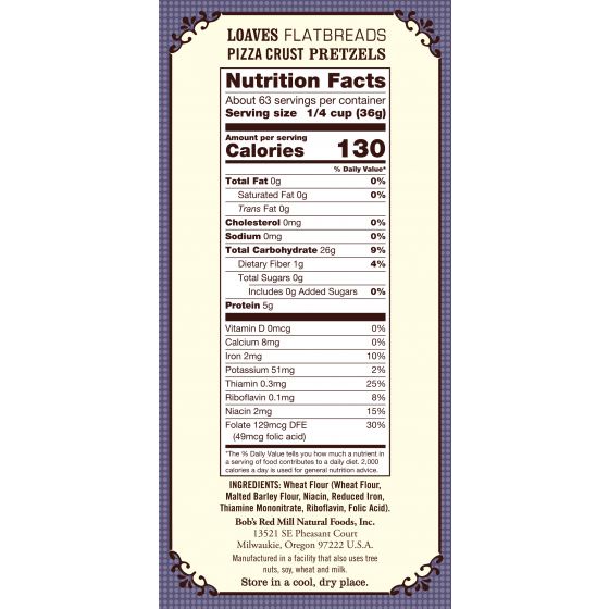 [Date 10/2023] Bột làm bánh mì số 13 Artisan 2.27kg Bread Flour Bob's Red Mill (Protein &gt;13%)