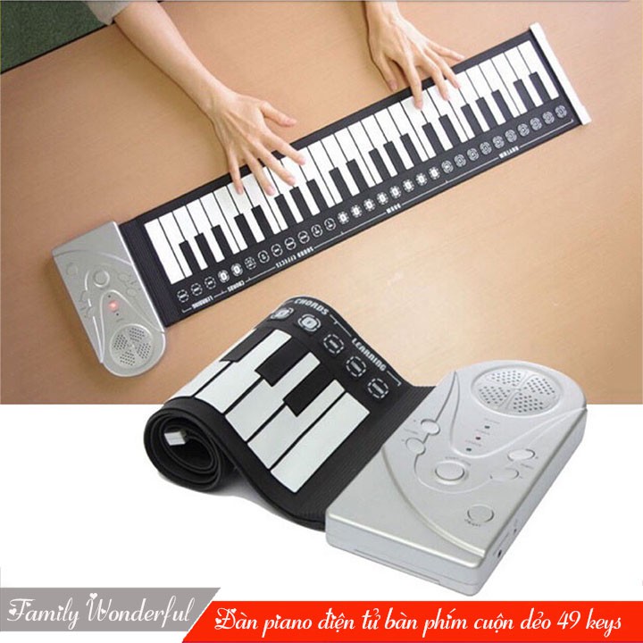 Đàn Piano điện tử bàn phím cuộn dẻo 49 keys HOT