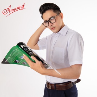 Áo Sơ Mi Trắng Học Sinh Unisex (Video+ ảnh thật)
