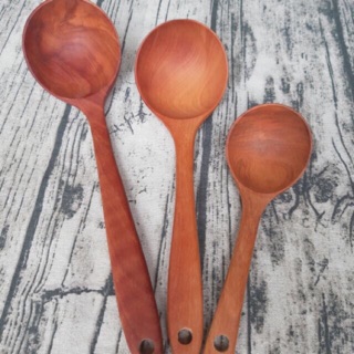 Set 3 muỗng canh chất liệu gỗ tự nhiên
