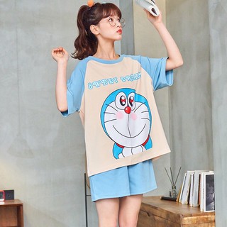 Bộ Đồ Và Váy Đầm Cotton Doremon Doraemon
