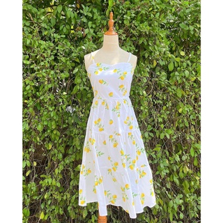 Đầm dây ba tầng in họa tiết, form xoè công chúa, lưng thun co giãn DOKESI (có bigsize) - Willow dress