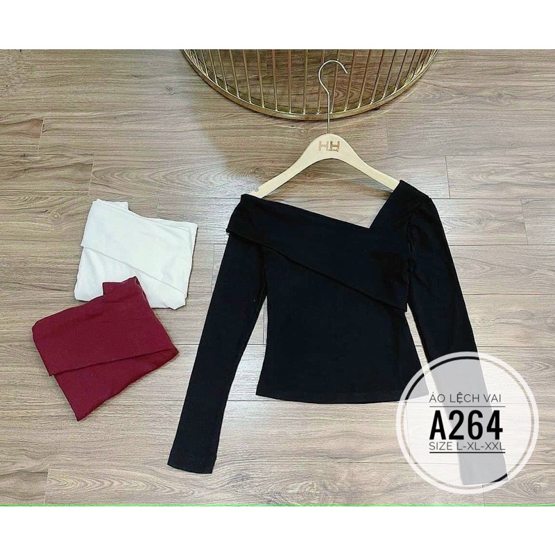 Bigsize Áo lệch vai A264