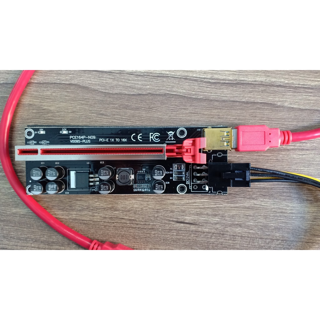 Bộ dây riser 009s plus Dùng được mọi dòng VGA hàng xịn chạy ổn định chống cháy nổ