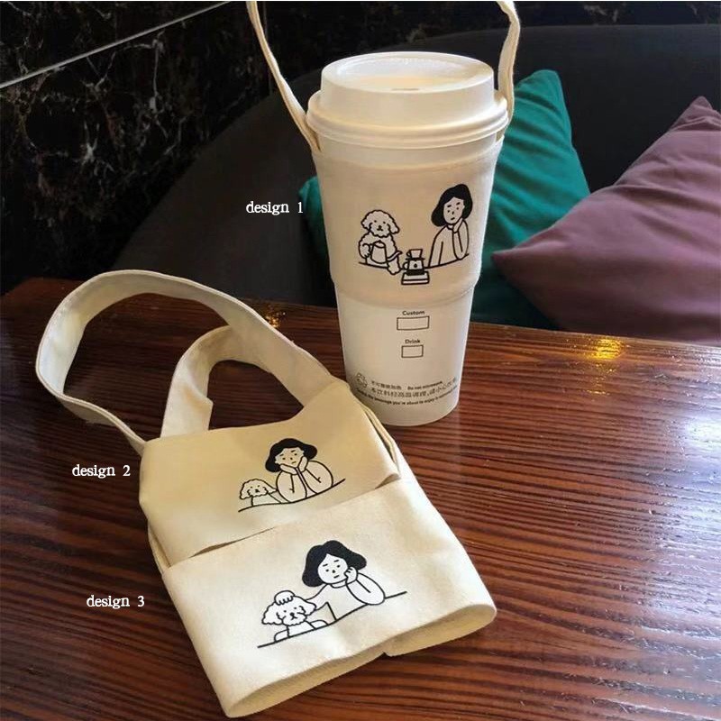 Túi đựng ly nước họa tiết đáng yêu