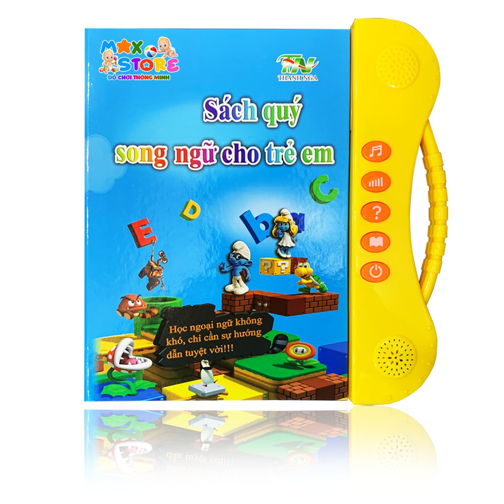 Loại 1] Sách Nói Điện Tử Song Ngữ Anh-Việt Thanh Nga, Giúp Trẻ Phát Triển Ngôn Ngữ