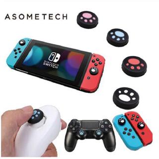Cute Cat Claw ThumbStick Silicone Button Grip Cap Case for Nintend Switch SONY PS4 Controller