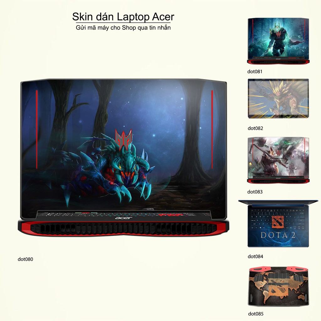 Skin dán Laptop Acer in hình Dota 2 _nhiều mẫu 14 (inbox mã máy cho Shop)