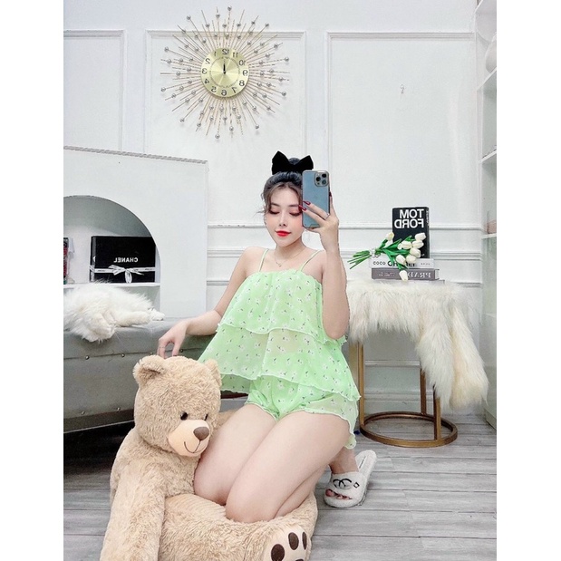 ❤️RẺ VÔ ĐỊCH❤️Đồ bộ đùi mặc nhà,đồ bộ ngủ hai dây[ảnh+video thật]