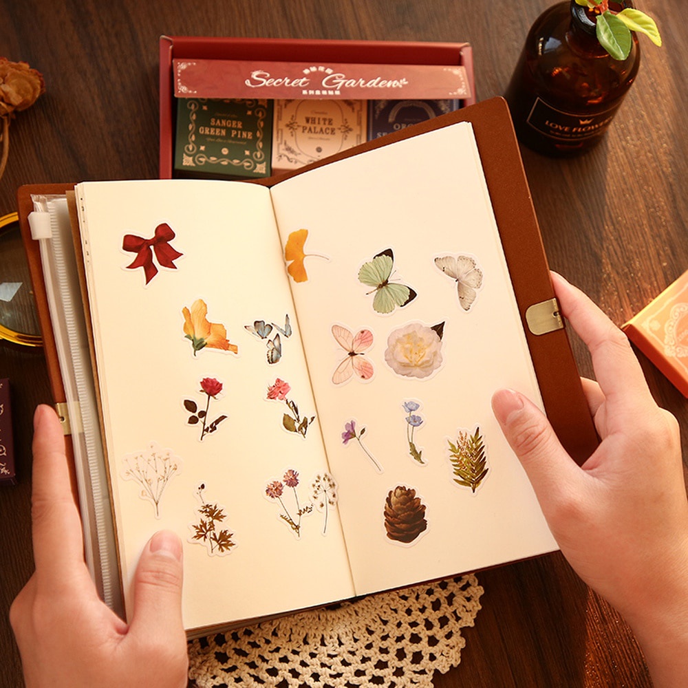Set 300 Miếng Dán Washi Dễ Thương Dùng Trang Trí Sổ Tay/ Album Ảnh DIY