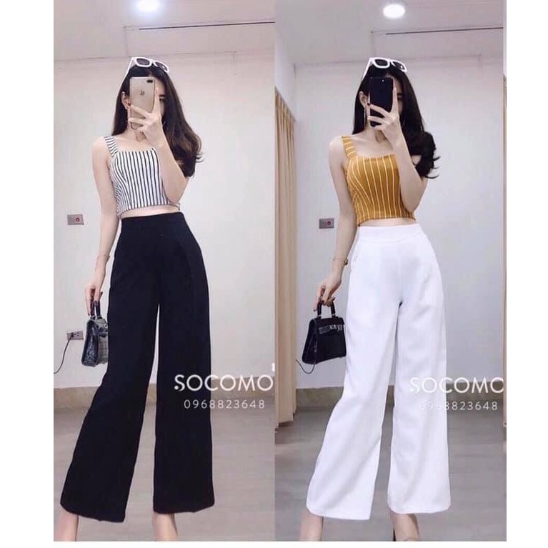 Quần ống rộng phong cách hàn quốc | BigBuy360 - bigbuy360.vn
