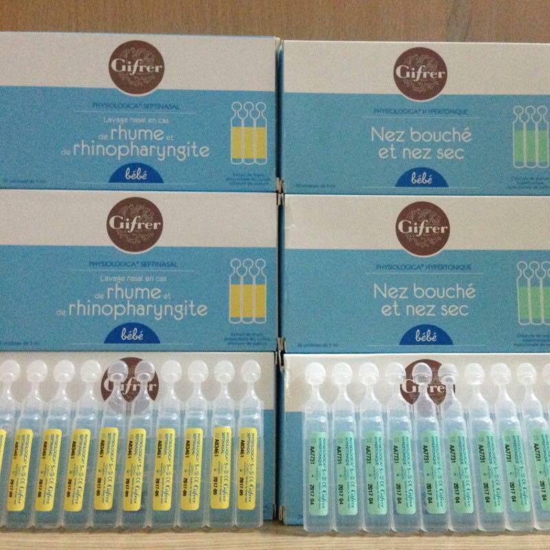 Nước Muối Gifrer Pháp Hộp 20 X 5ml ⭐️Mẹ Và Bé Baby World Đà Nẵng