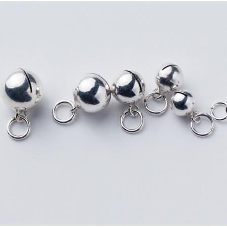 Charm bạc chuông mặt treo 1