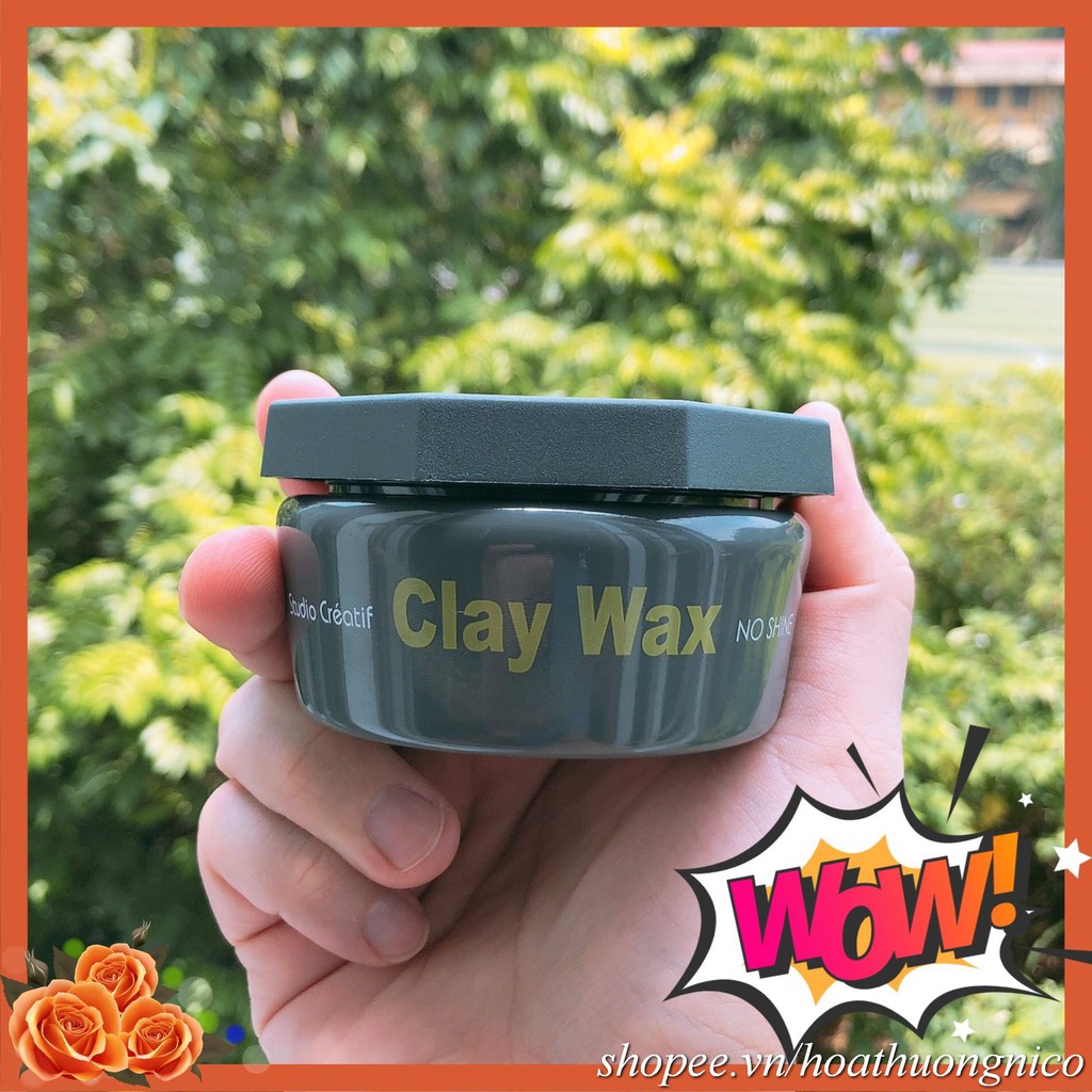 Sáp Vuốt Tóc Clay wax siêu giữ nếp + Tặng lược cao cấp