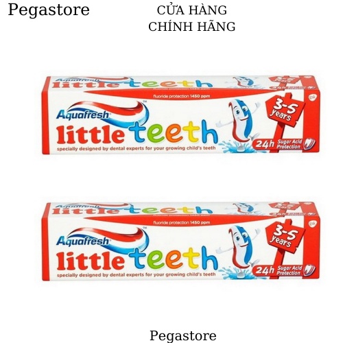 Kem đánh răng cho bé AQUAFRESH Little Teeth 50ml - Kem đánh răng trẻ em không cay 3 tuổi+