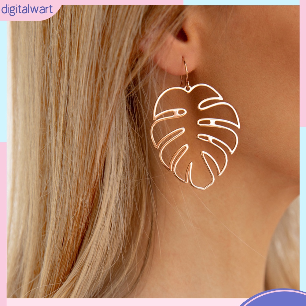 Khuyên Tai Hình Chiếc Lá Phong Cách Bohemian Thanh Lịch Dành Cho Nữ