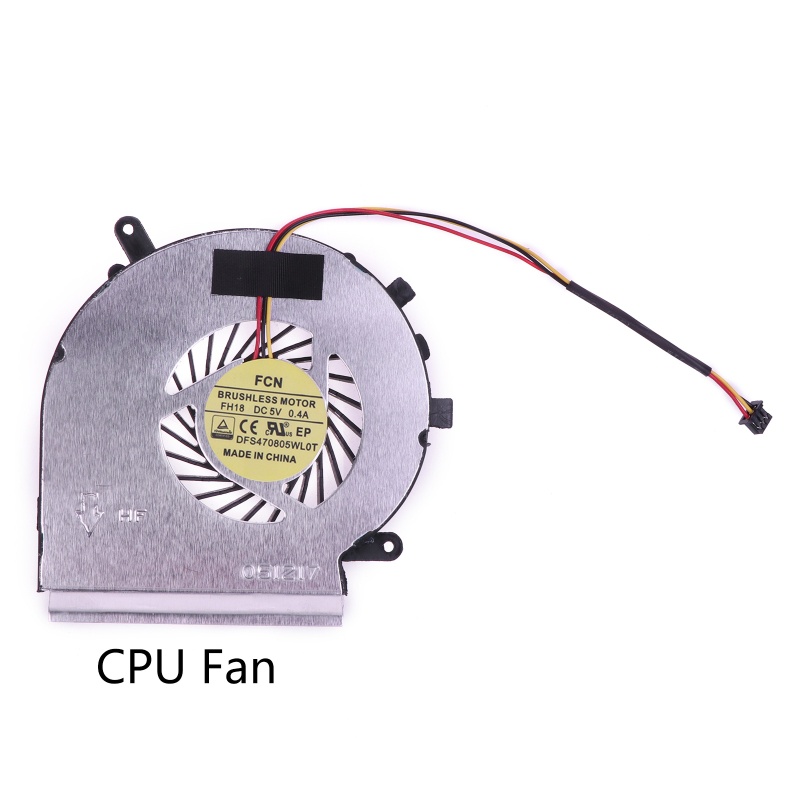 Quạt TảN NhiệT CPU GPU Cho MSI GE72 GE62 PE60 PE70 GL62 GL72 2QD 2QE 2QF 007X 053X 216XCN PAAD06015SL DC5V 0.55A