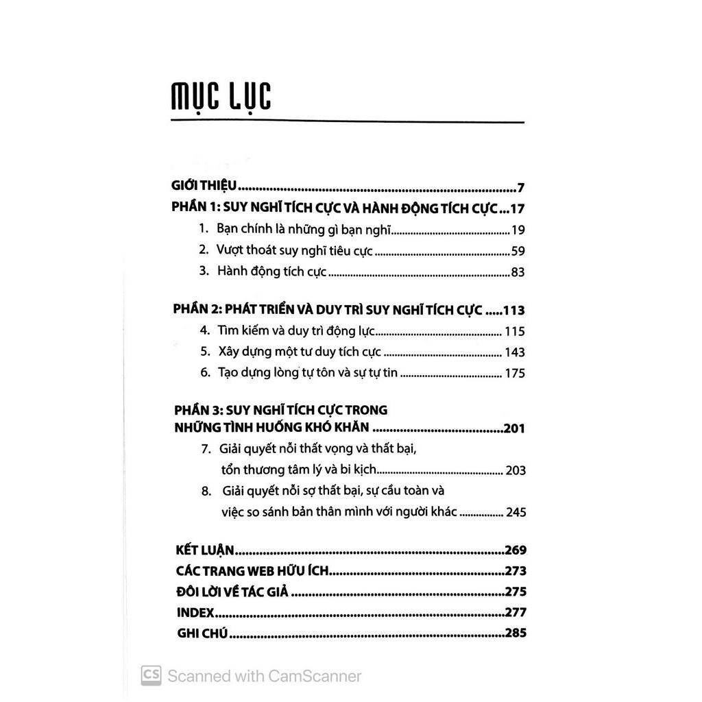 Sách Suy Nghĩ Tích Cực