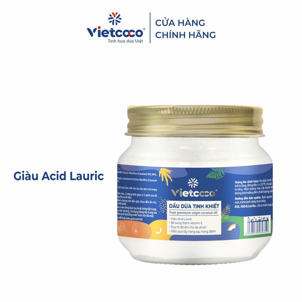 Dầu Dừa 100% Nguyên Chất ORGANIC Vietcoco