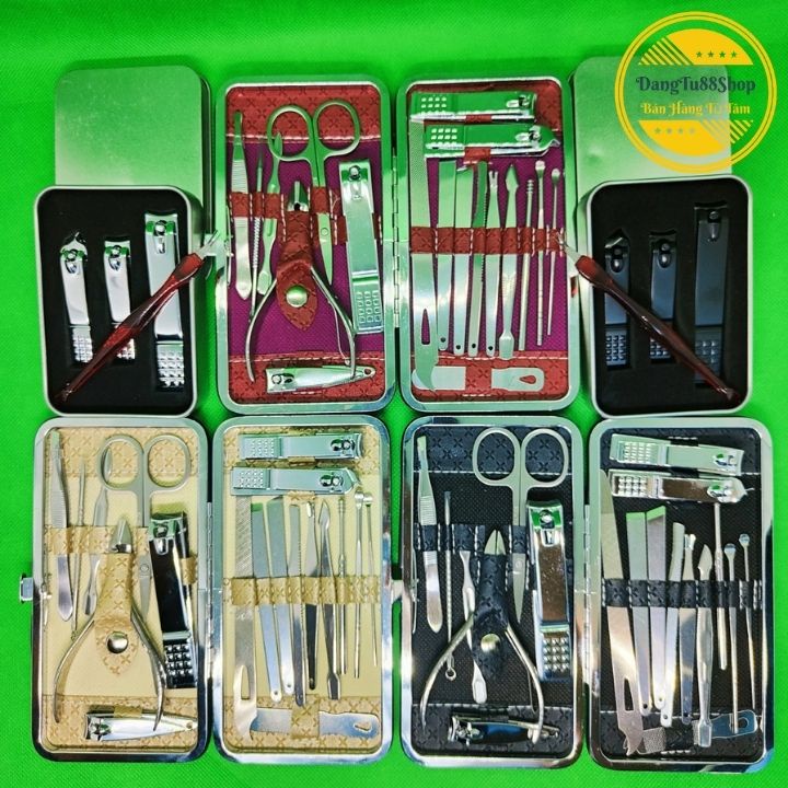 Bộ Bấm Móng Tay Vệ Sinh Cá Nhân Đa Năng Cao Cấp 4-19 Món, Bằng Inox- Thép Không Gỉ