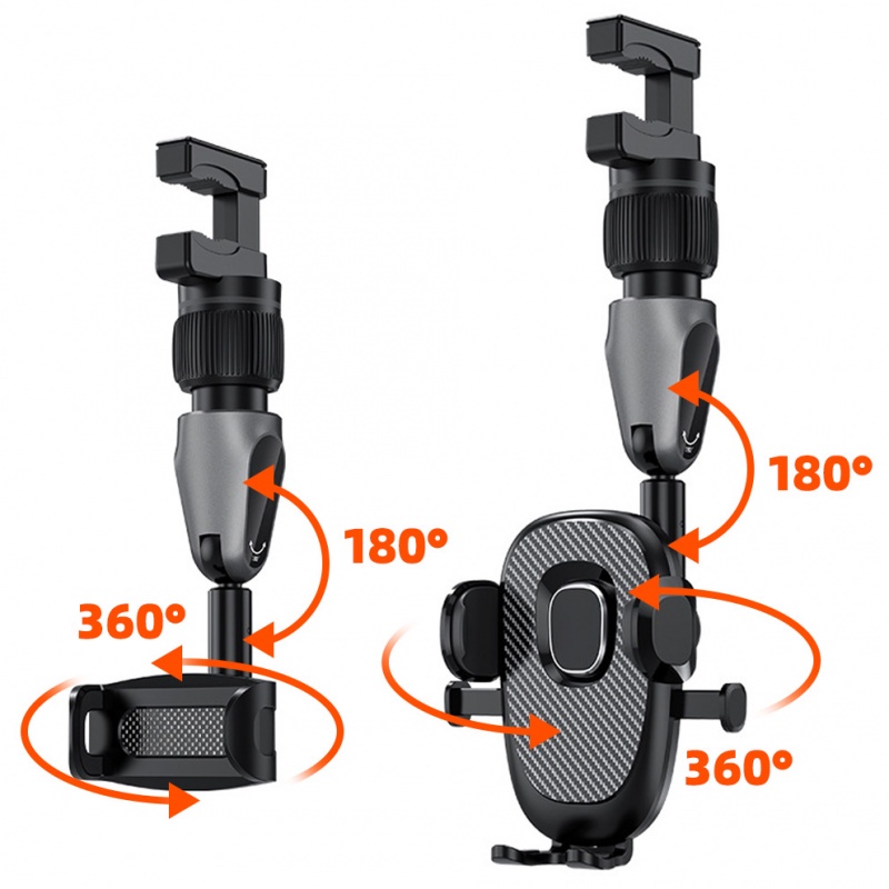 Giá đỡ điện thoại/ GPS Ankndo xoay 360 độ gắn kính chiếu hậu xe hơi