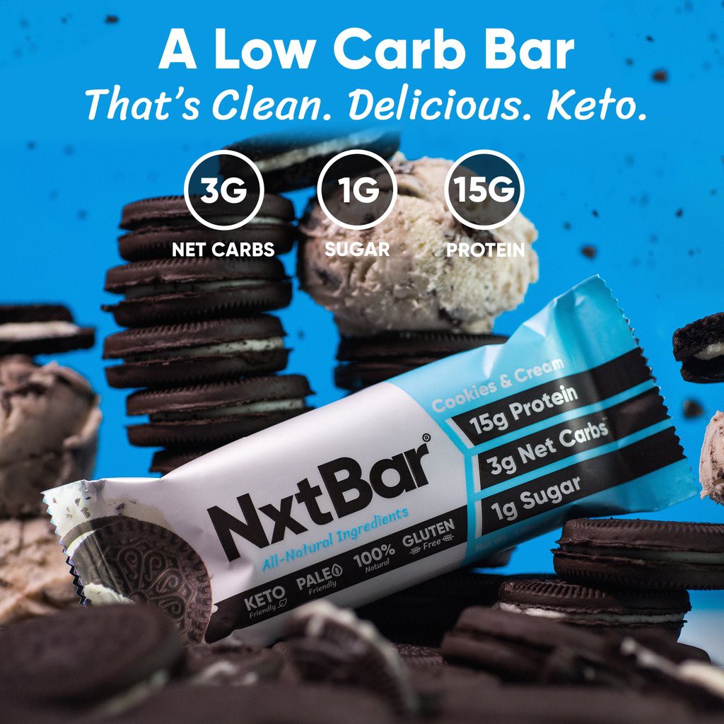 [NXTBAR- Protein Keto Bar] Thanh bánh ăn kiêng NXTBAR thanh 60gr