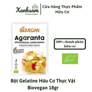 Bột Gelatine Hữu Cơ Thực Vật 18g Biovegan - XanhSam Organic