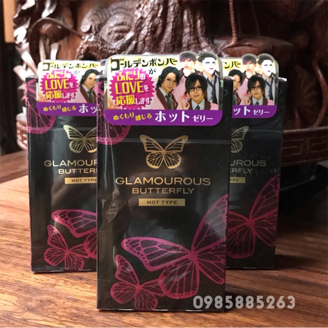 Bao cao su JEX Glamourous Butterfly Hot - Hộp 12 Pcs - Ipek_Shop