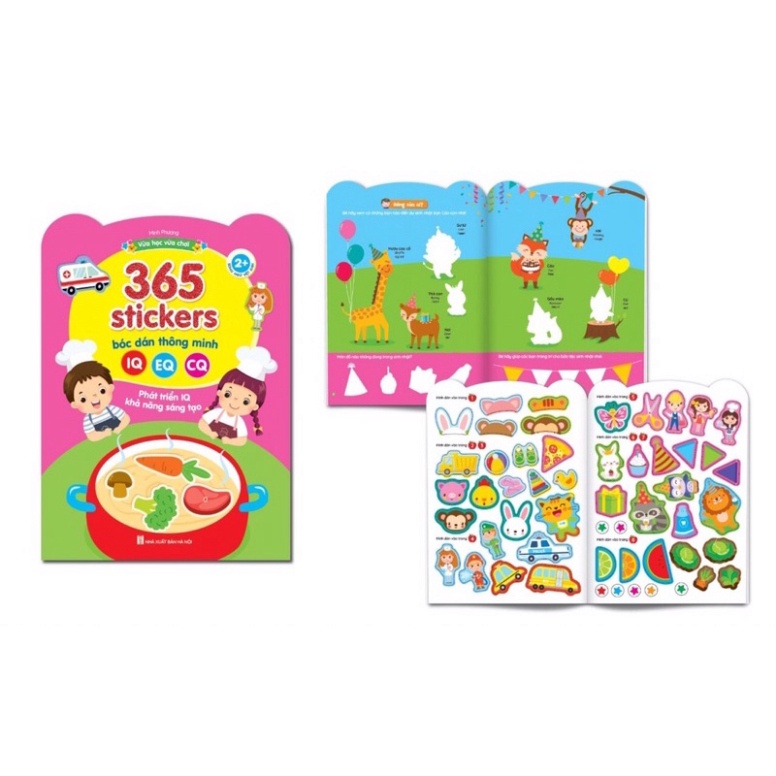 Bộ Sticker 365 bóc dán thông minh cho bé, 6 chủ đề TRITUEVIET