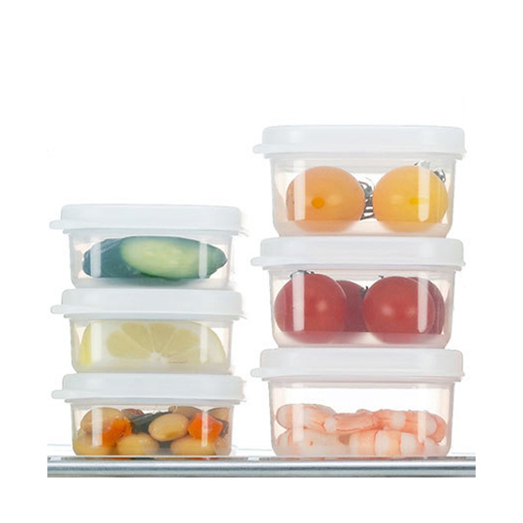 {HÀNG NHẬT} BỘ 3 HỘP NHỰA CHỮ NHẬT 190ML