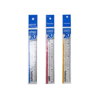 Thước kẻ nhựa pvc dẻo stacom 20/30cm sr220
