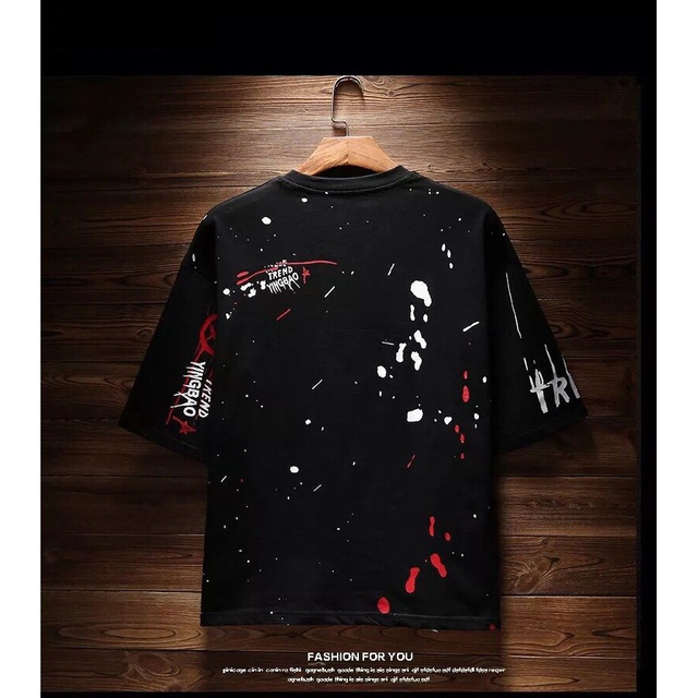 Áo Thun UNISEX Họa Tiết Cá Tính Tay Lỡ Form Rộng | BigBuy360 - bigbuy360.vn