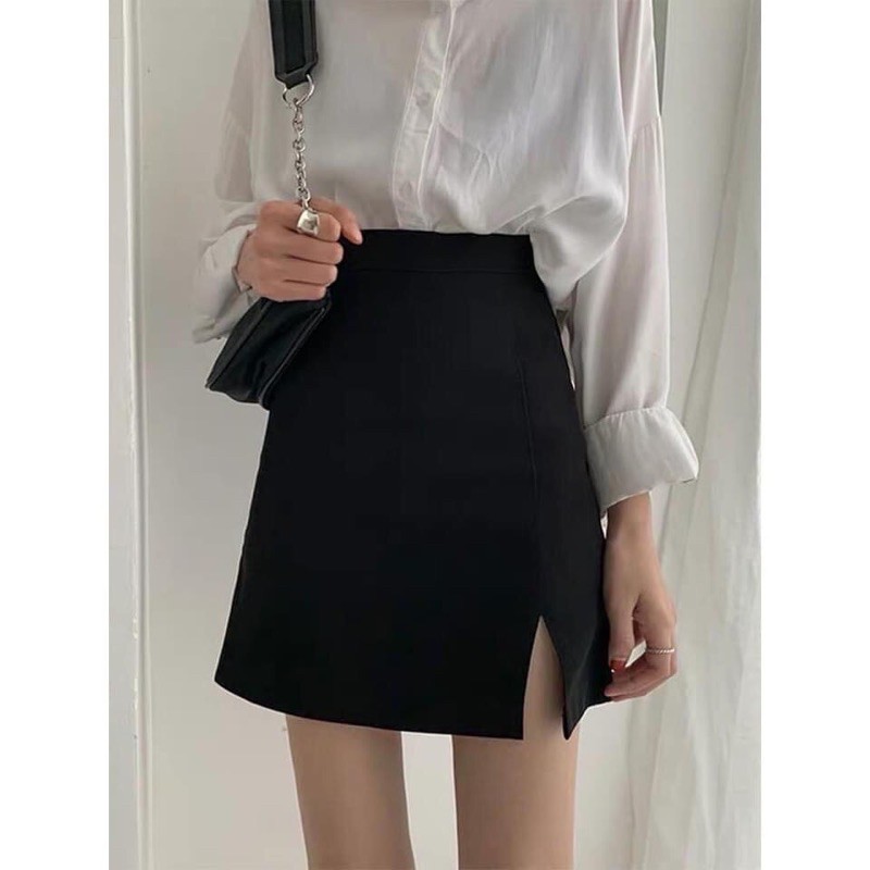Chân váy xẻ nhỏ hottrend kèm quần trong