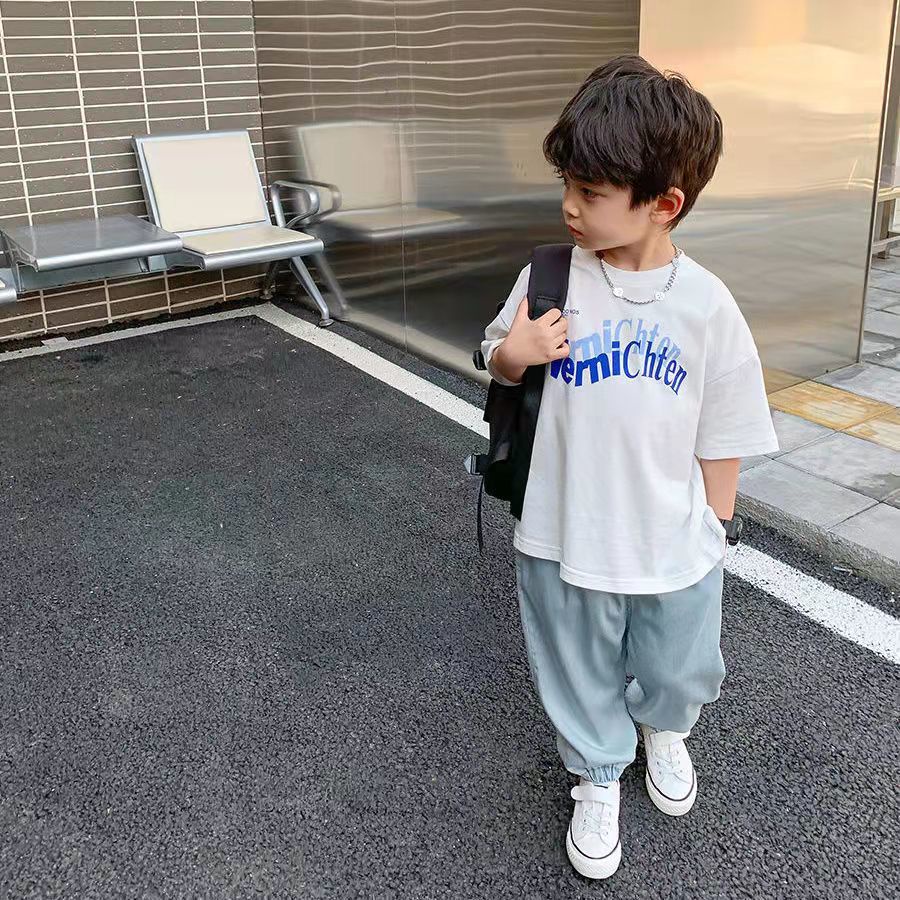 Quần Jean Dài Mỏng Dáng Rộng Phong Cách Phương Tây Thời Trang Mùa Hè Mới Cho Bé Trai