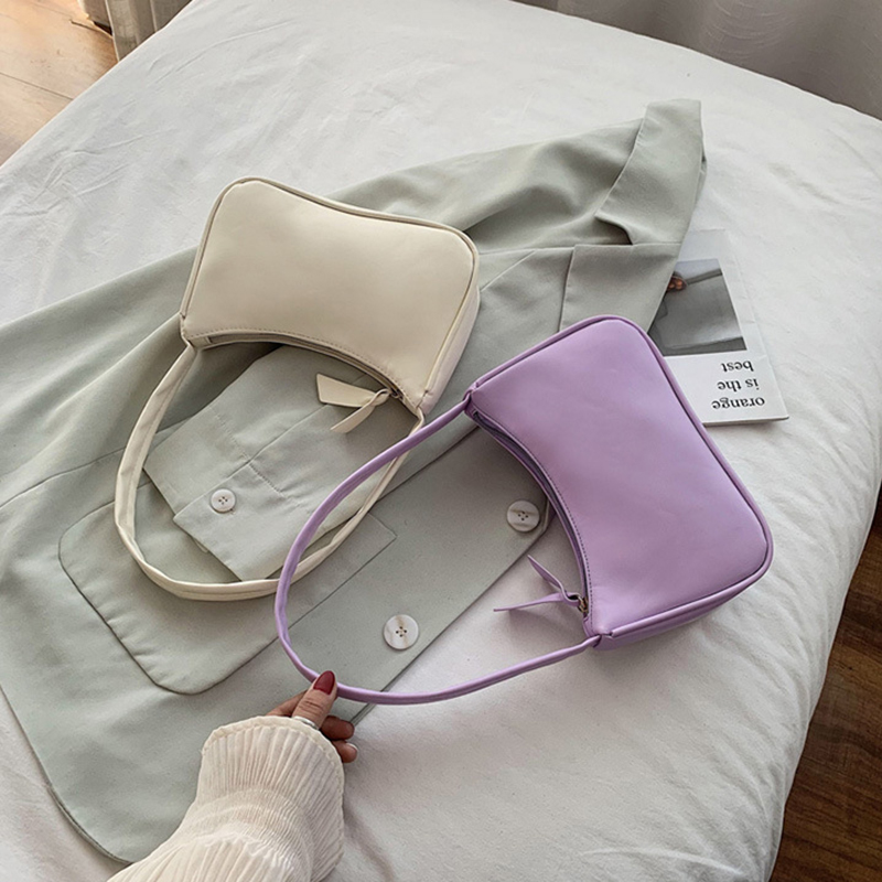 Túi Xách Nữ Da Pu Đính Nơ Phong Cách Retro