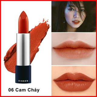 Son lì mịn môi KISSON màu đỏ cam (03)