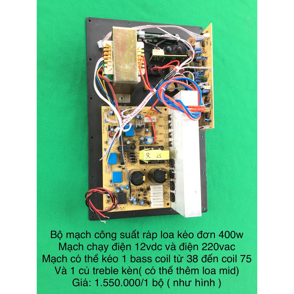 Bộ mạch công suất ráp loa kéo 400w đơn