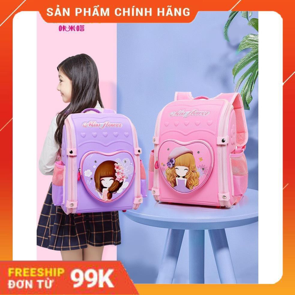 BALO CHỐNG GÙ, CẶP SÁCH HỌC SINH XUẤT NHẬT HÌNH CÔNG CHÚA CHO BÉ GÁI