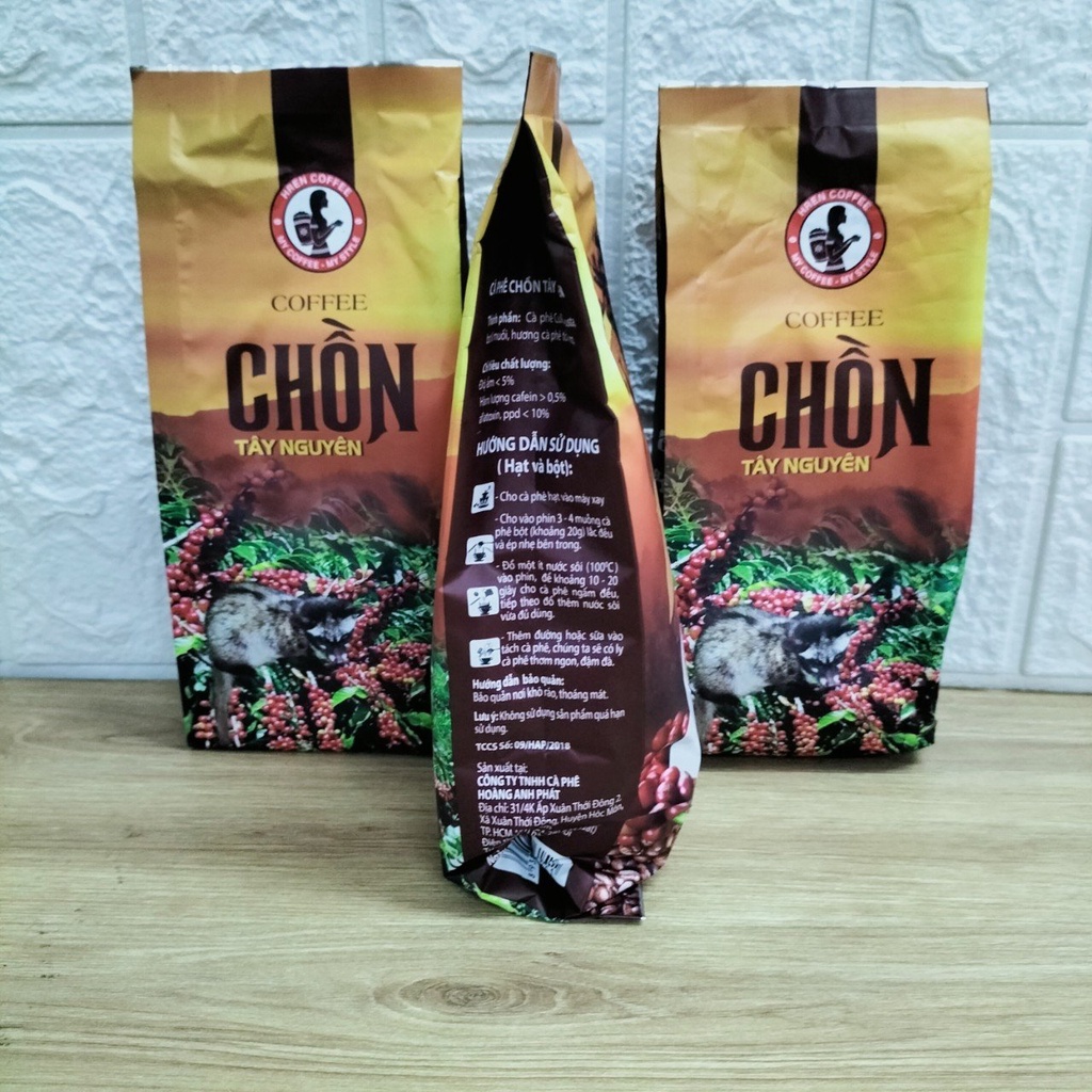 Cà Phê Chồn Tây Nguyên Hoàng Anh Phát 500g - Pha Phin