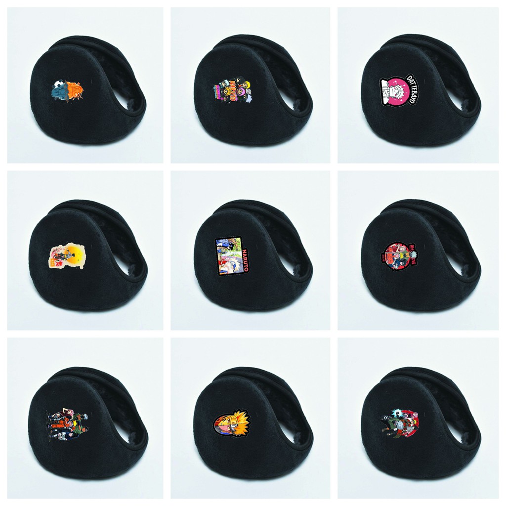 Bịt chụp tai giữ ấm nam nữ IN HÌNH My hero academy Kimetsu no Yaiba Sakura Cardcaptor Sasuke Naruto anime chibi